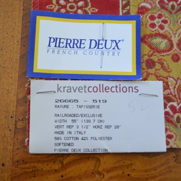 Pierre Deux French Country Woven Tapestry Design Table Runner - New - Picture 8 of 8